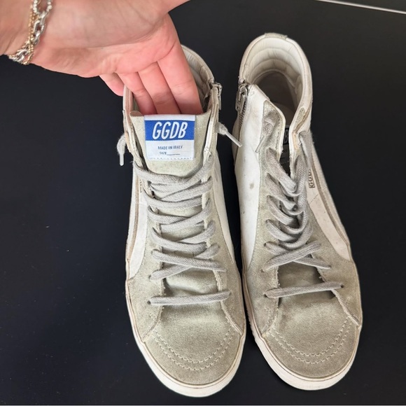 GGDB High-Top Sneakers in Gray and White - Picture 3 of 4